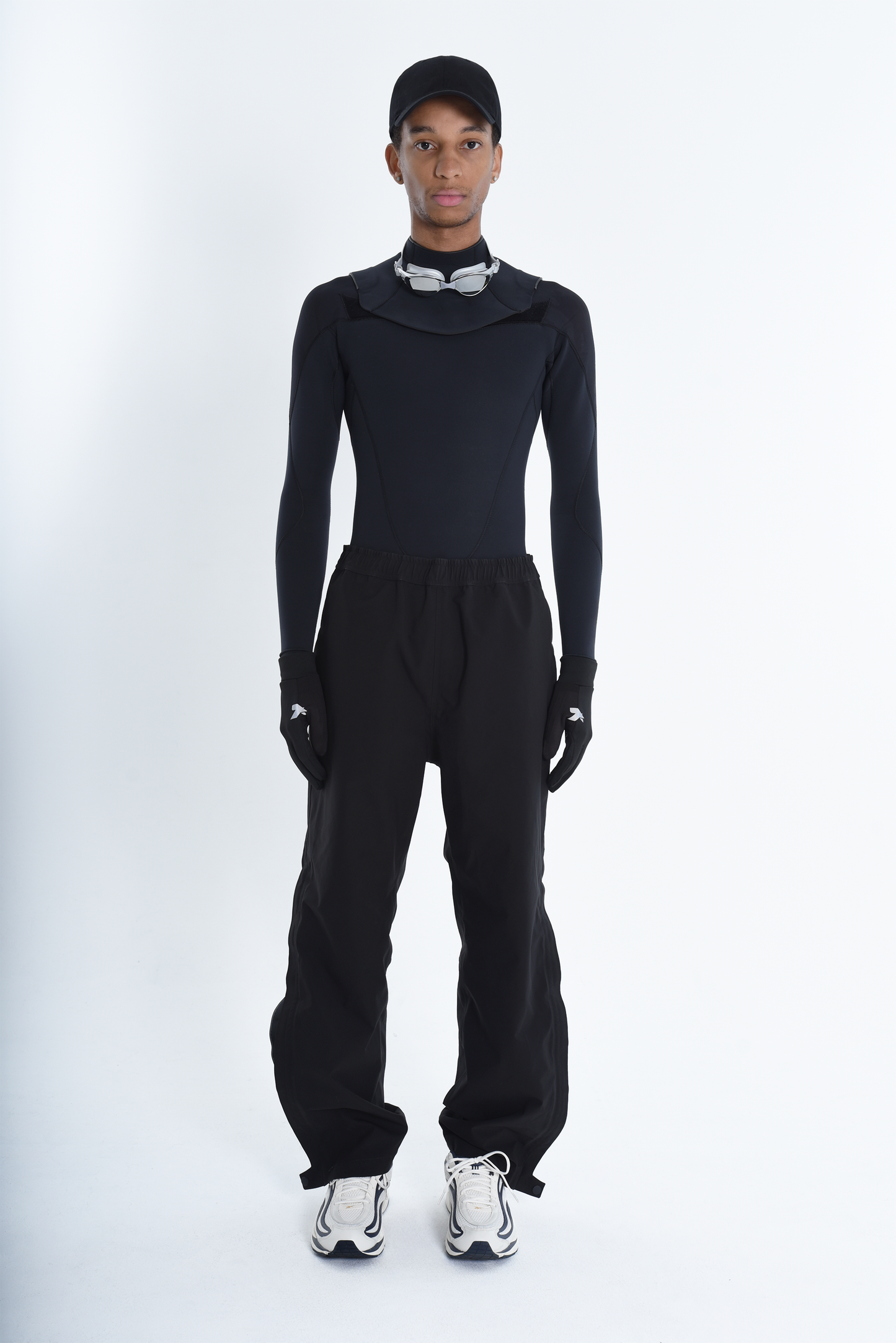 SHELL PANTS ( STUDY + 3LAYER LARGE ZIPPER) - WATERPROOF