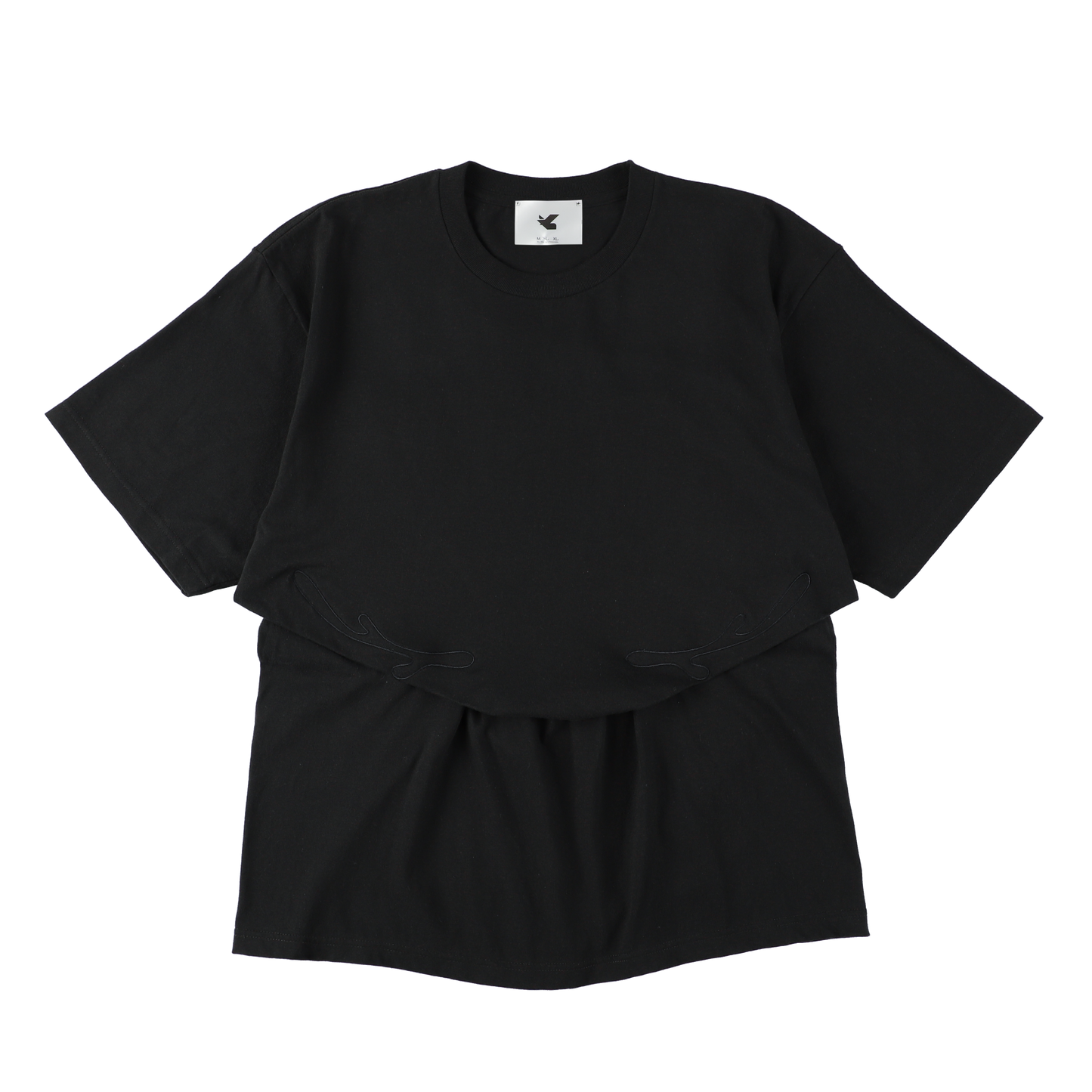 T SHIRT BLACK ( STUDY 9.02 kvr LOGO)