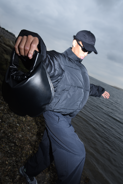 TRACK PANTS BLACK ( STUDY 8.01 : kvr logo)