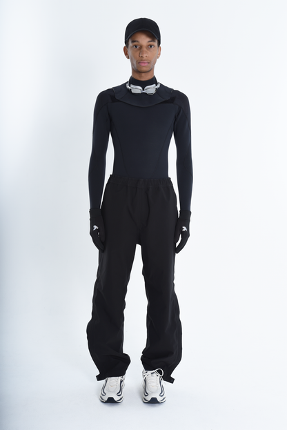 SHELL PANTS ( STUDY + 3LAYER LARGE ZIPPER) - WATERPROOF