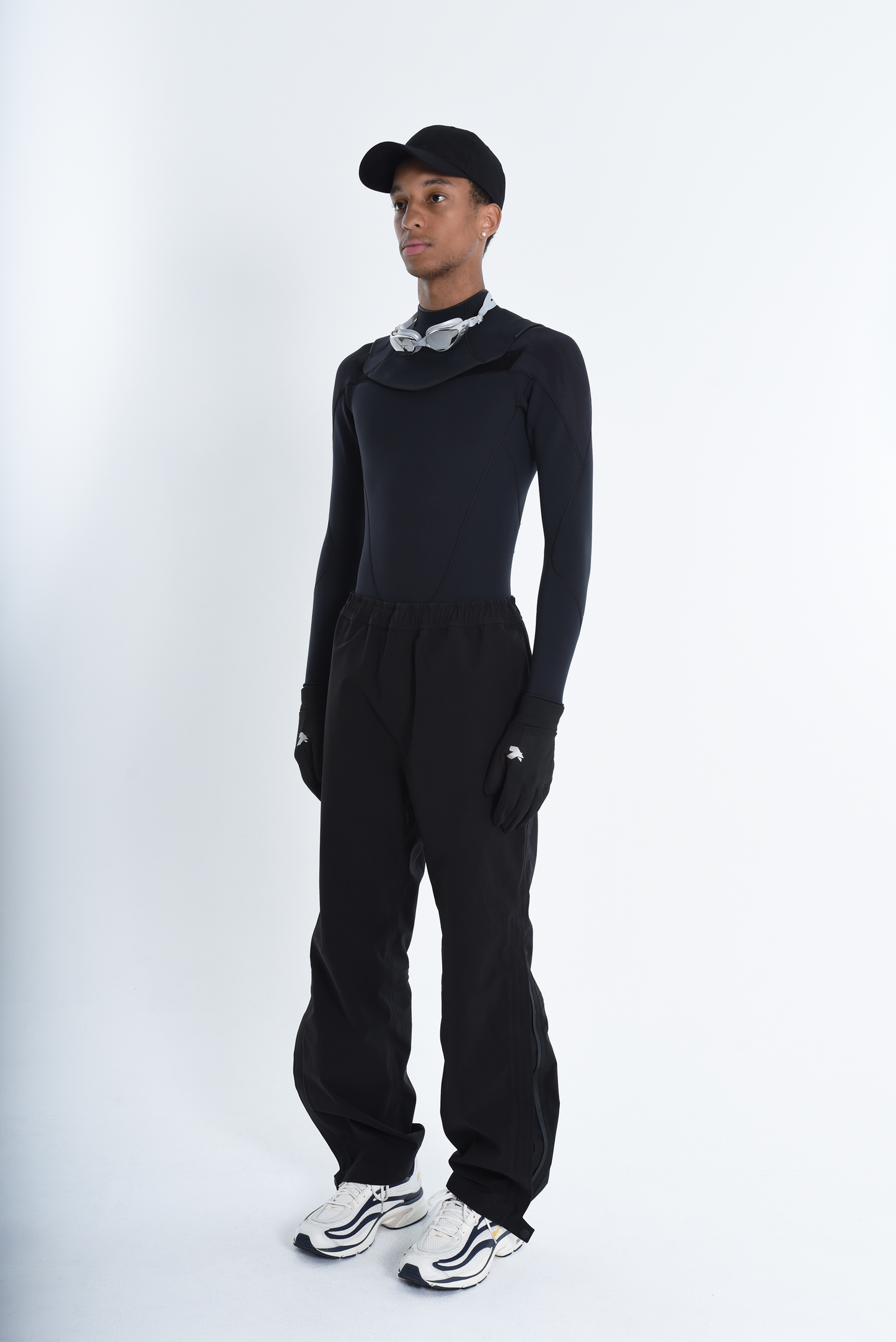 SHELL PANTS ( STUDY + 3LAYER LARGE ZIPPER) - WATERPROOF