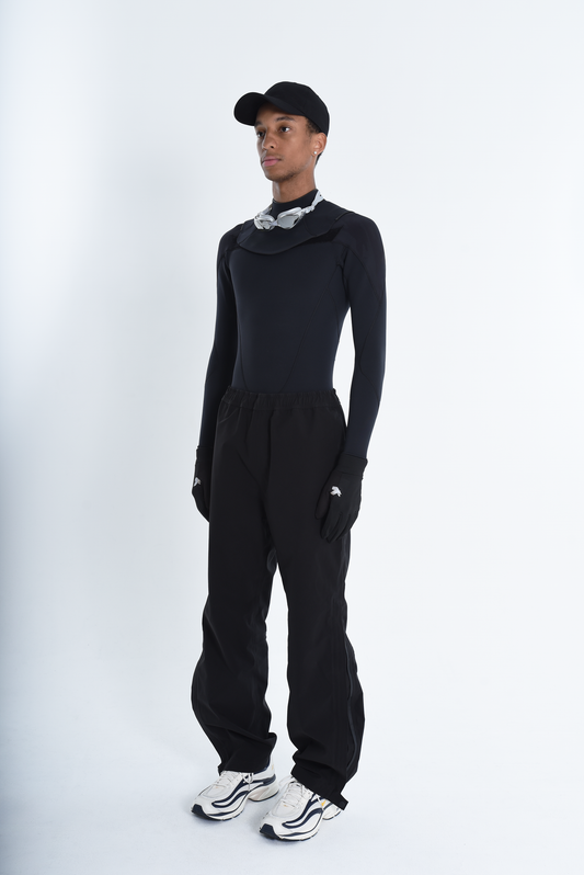 SHELL PANTS ( STUDY + 3LAYER LARGE ZIPPER) - WATERPROOF