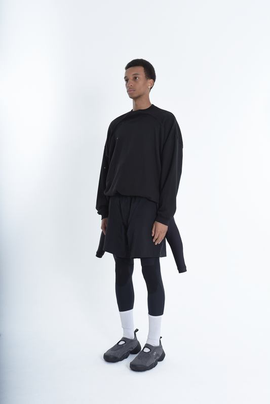 SHORTS BLACK ( STUDY 7.01 : kvr LOGO)