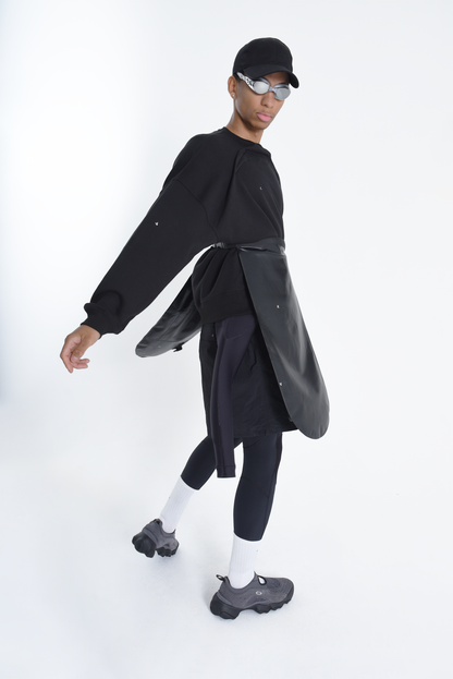 SHORTS BLACK ( STUDY 7.01 : kvr LOGO)