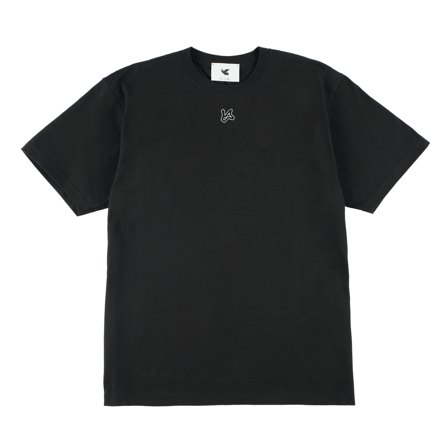 T SHIRT BLACK ( STUDY 6.04  SINGLE FIXED LOGO)