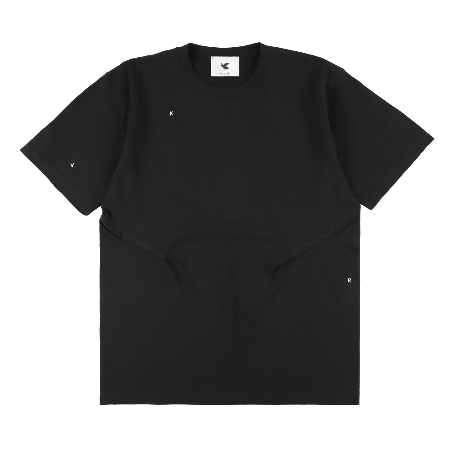 T SHIRT BLACK ( STUDY 7.02  KVR LOGO)