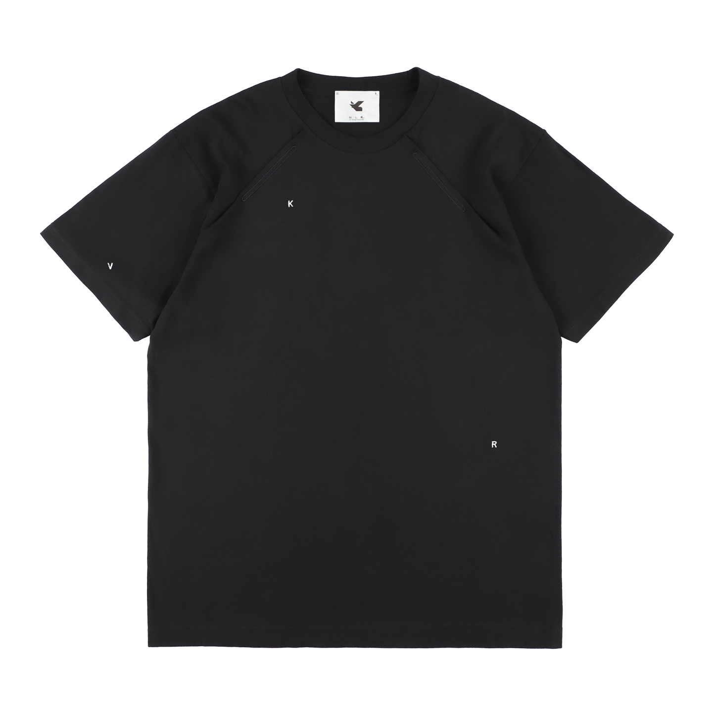 T SHIRT BLACK ( STUDY 7.12  KVR LOGO)