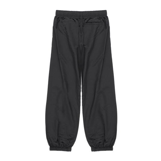 TRACK PANTS BLACK ( STUDY 7.01 : MULTIPLE EMBROIDERY) W/O LOGOS