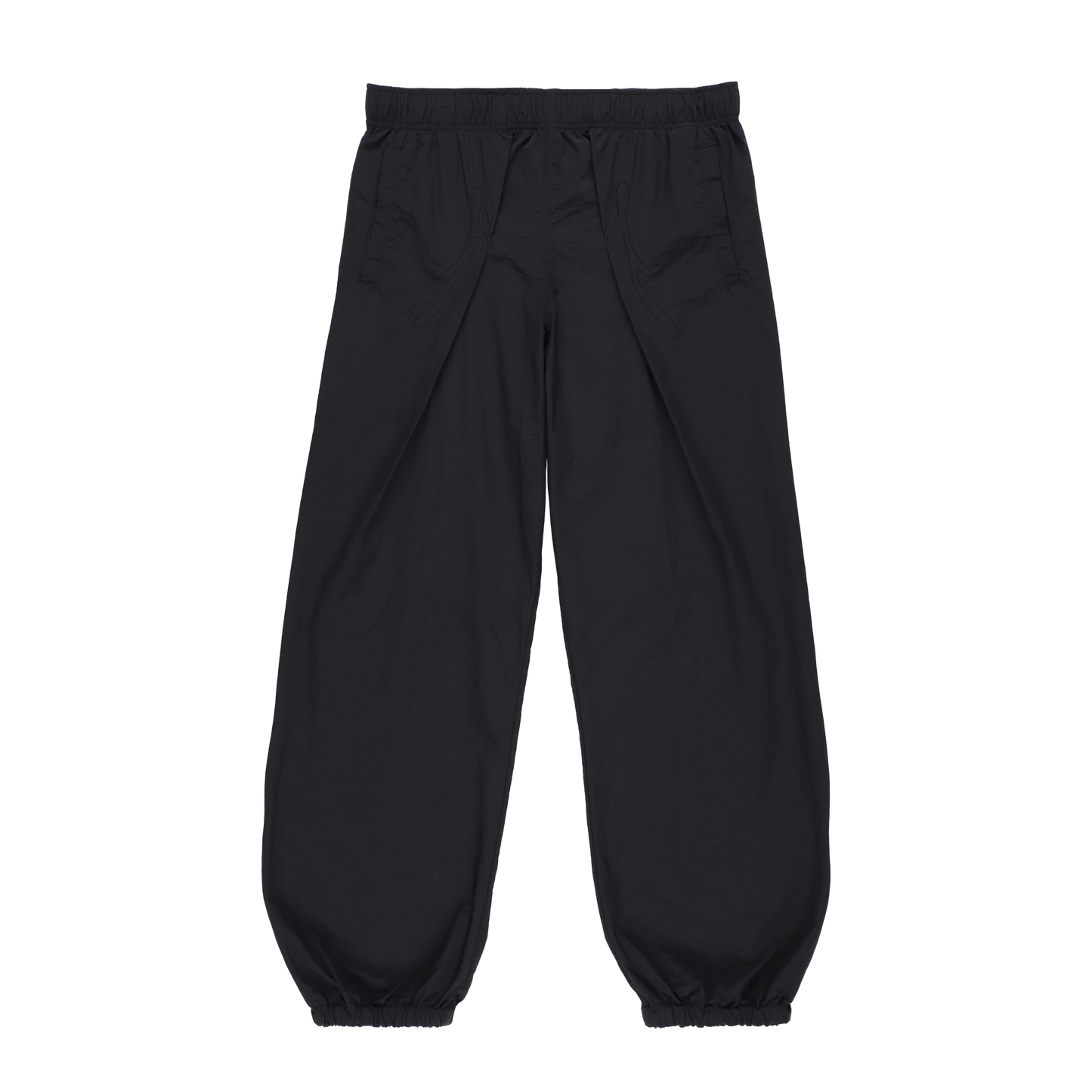 TRACK PANTS BLACK ( STUDY 8.01 : kvr logo)