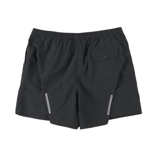 SHORTS BLACK ( STUDY 5.41 : MULTIPLE OVERLAPPED EMBROIDERY) Black embroidery/ White embroidery